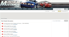 Desktop Screenshot of muscularmustangs.com