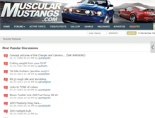 Tablet Screenshot of muscularmustangs.com